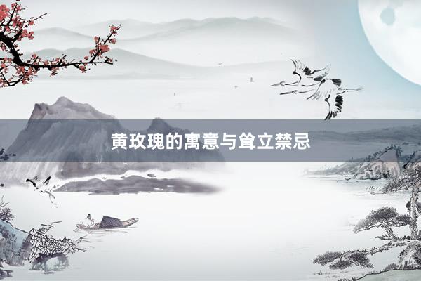 黄玫瑰的寓意与耸立禁忌